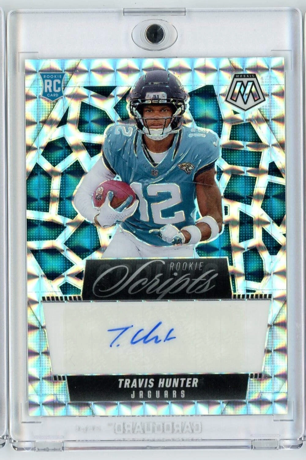 2025 Panini Mosaic Travis Hunter #RSTHR Rookie Scripts Auto Rookie Football Card