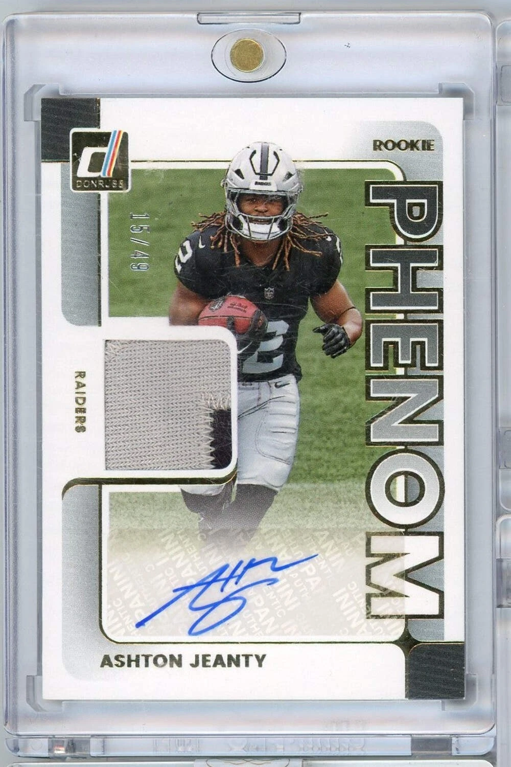 2025 Panini Donruss Ashton Jeanty #PJAAJY Rookie Phenom RPA /49 Rookie RC Card