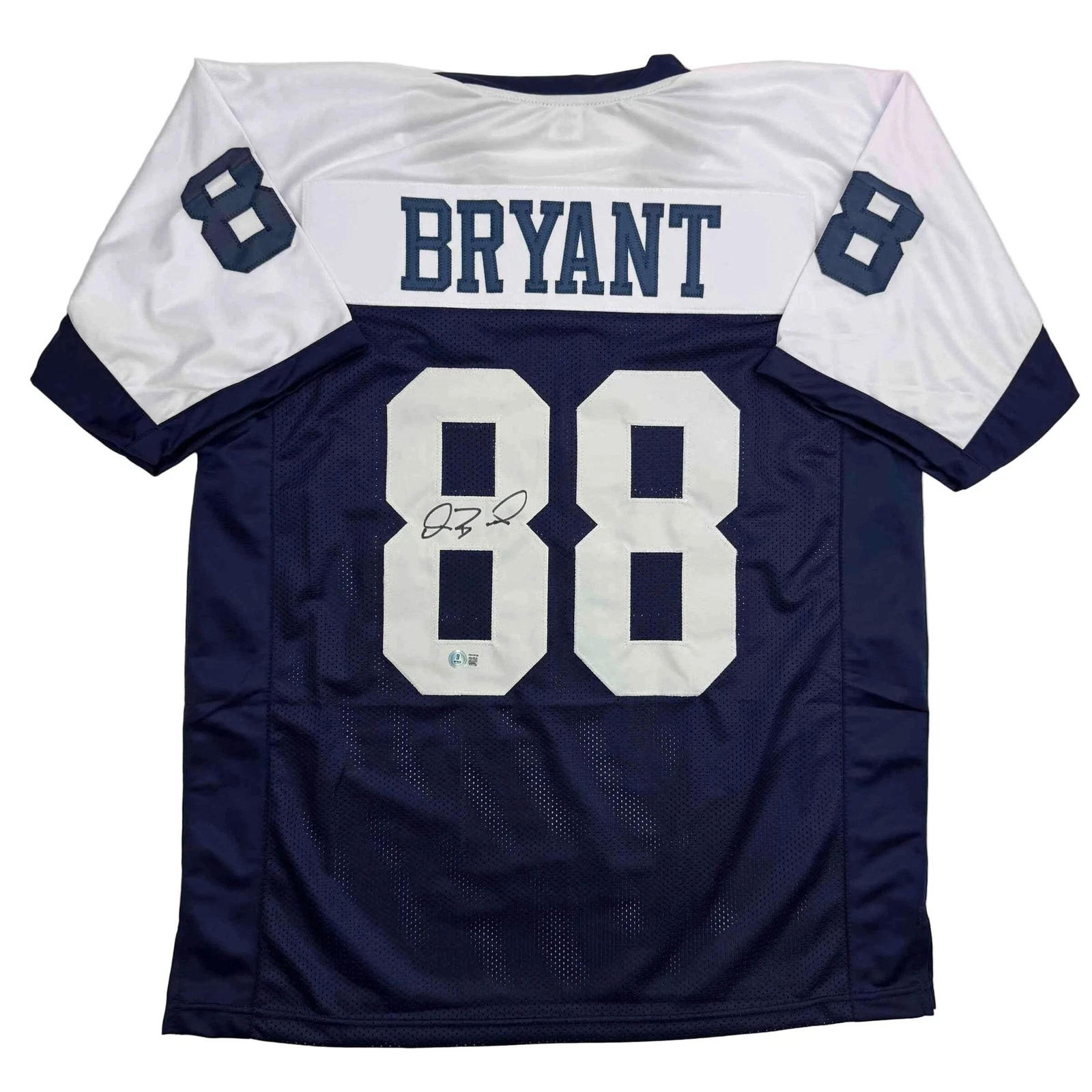 Autographed/Signed Dez Bryant Dallas Thanksgiving Day Jersey Beckett BAS COA