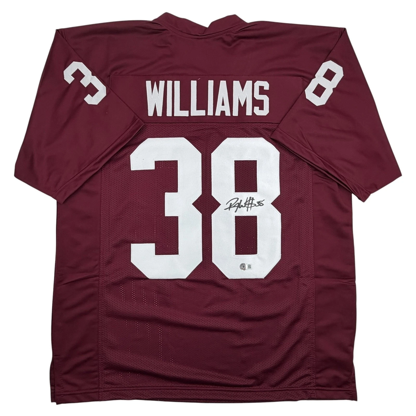 Autographed/Signed Roy Williams Oklahoma Maroon College Jersey Beckett BAS COA