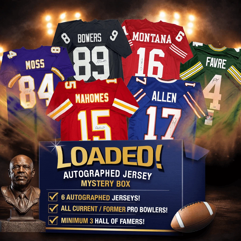 LOADED! Mystery Box 6x Autographed/Signed Football Jerseys with PSA JSA BAS COA