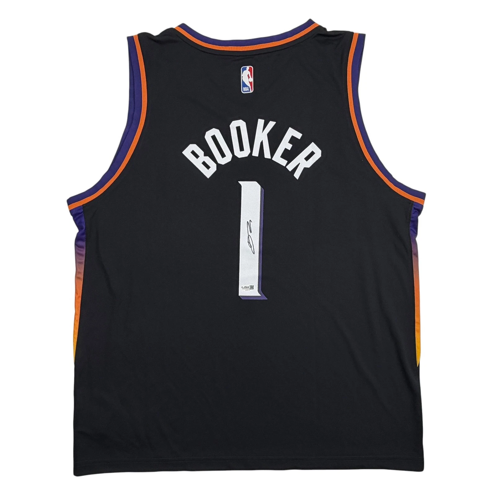Autographed/Signed Devin Booker Phoenix Suns Black Authentic Jersey JSA COA