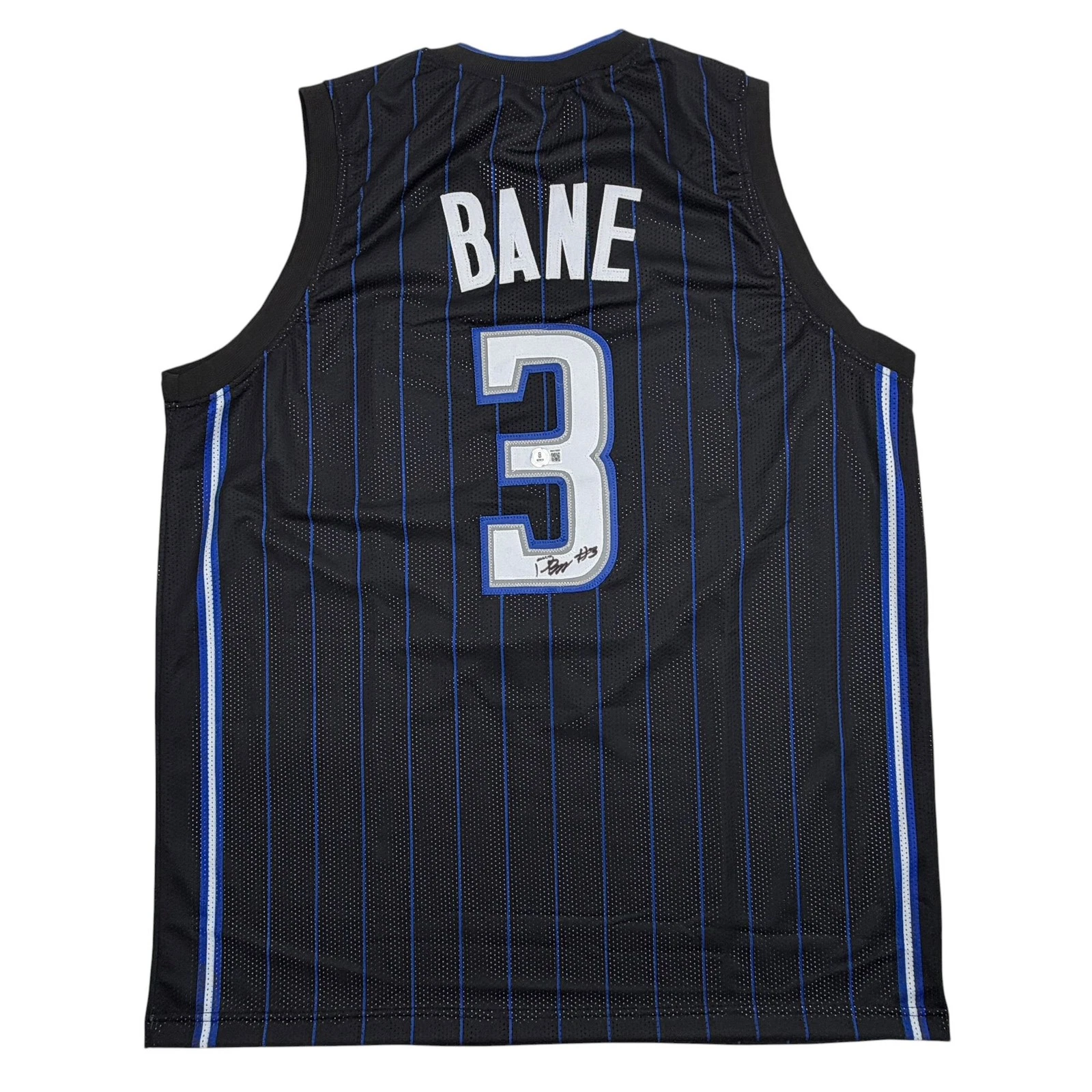 Autographed/Signed Desmond Bane Orlando Black Pinstripe Jersey Beckett BAS COA