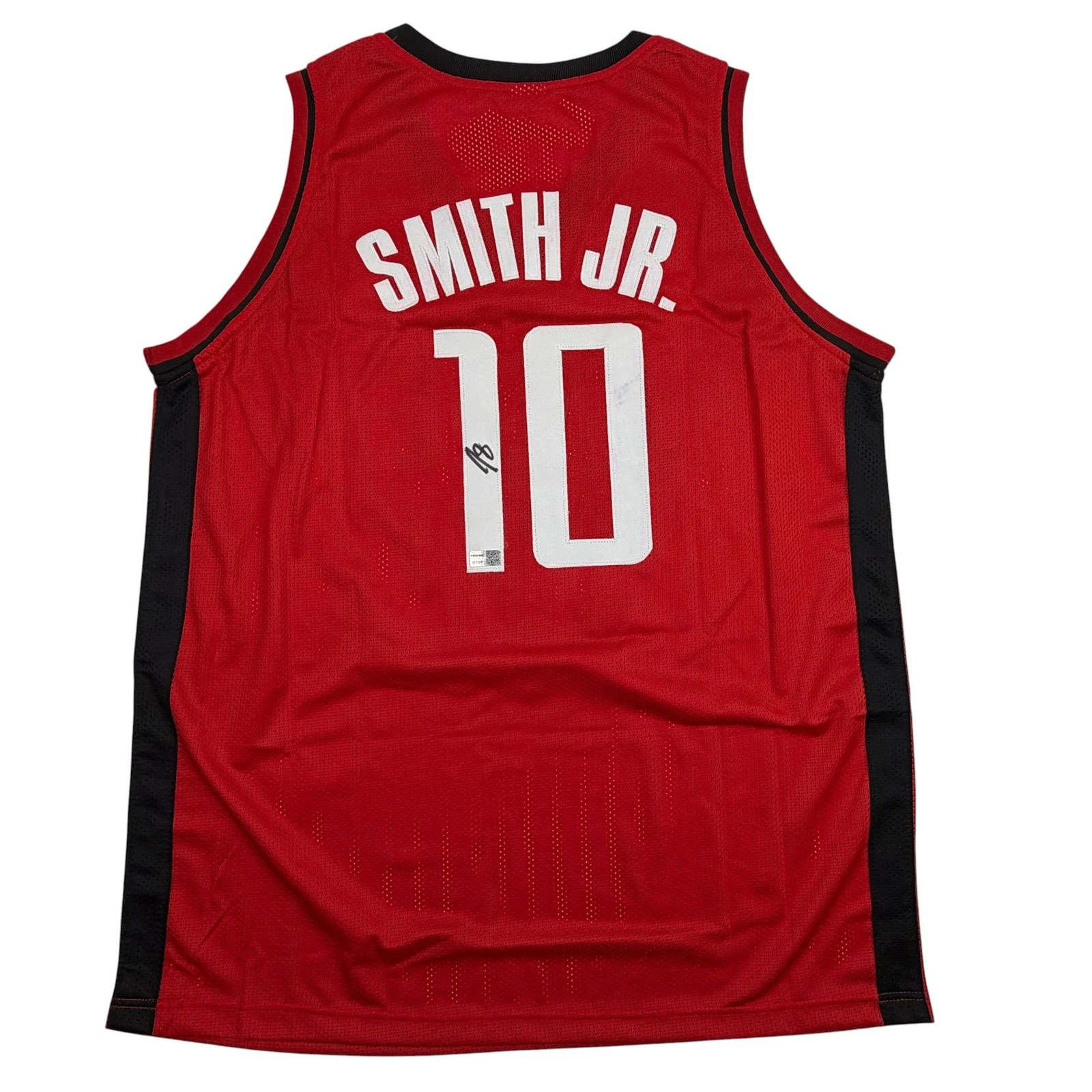 Autographed/Signed Jabari Smith Jr. Houston Red Basketball Jersey Tristar COA