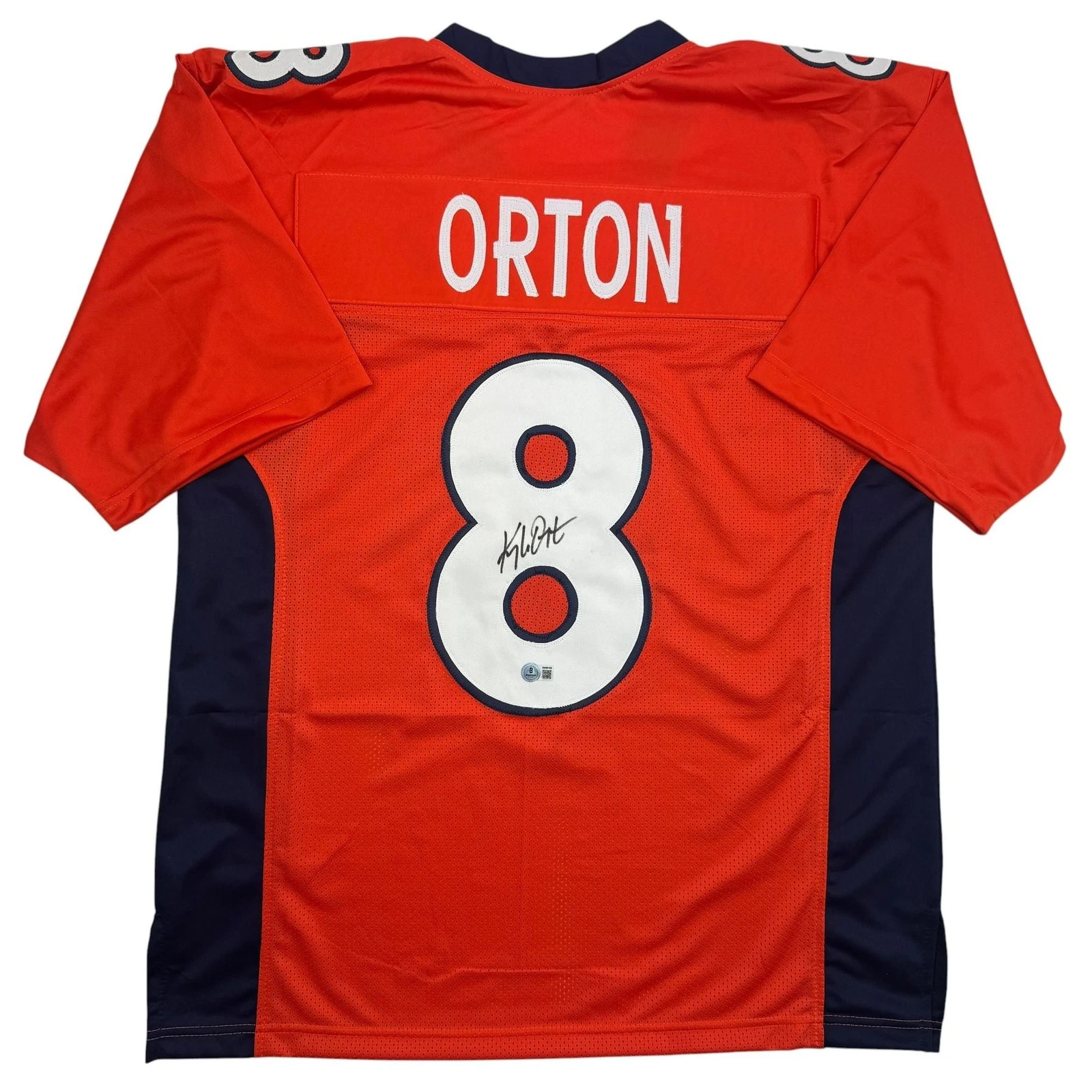Autographed/Signed Kyle Orton Denver Orange Football Jersey Beckett BAS COA