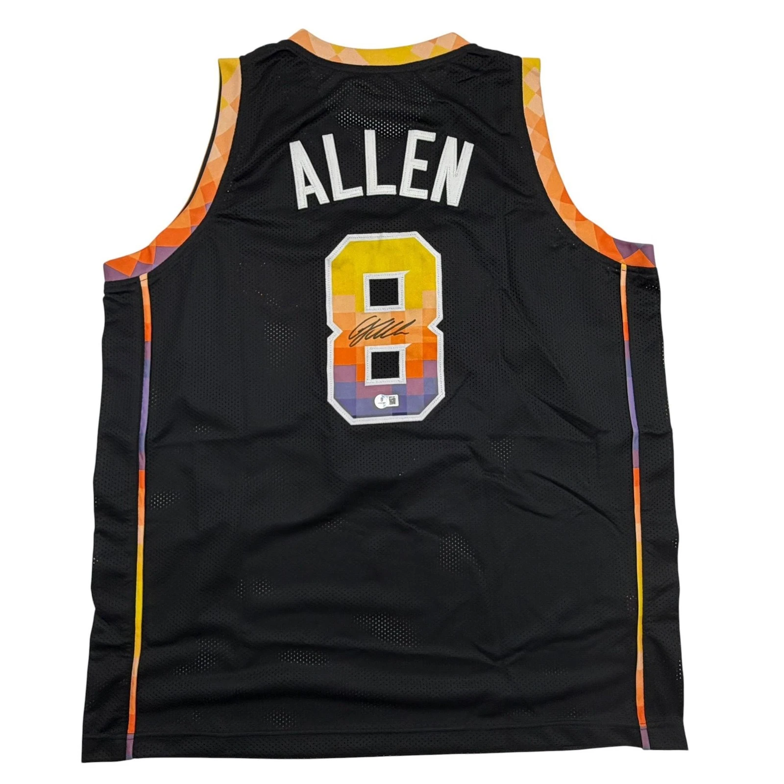 Autographed/Signed Grayson Allen Phoenix Black Basketball Jersey Beckett BAS COA
