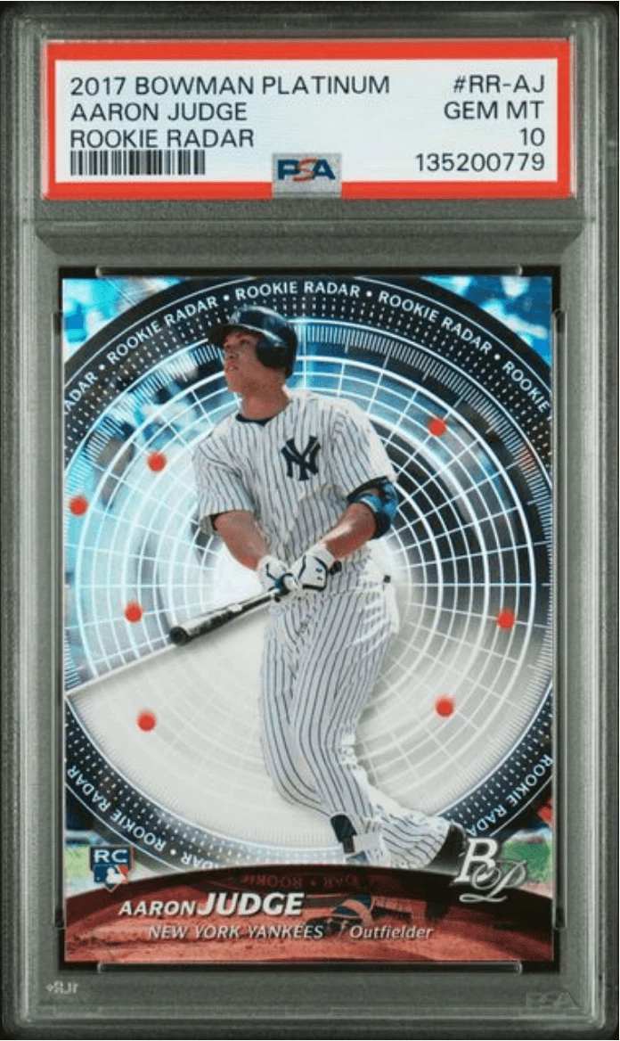 Graded 2017 Bowman Platinum Aaron Judge #RRAJ Rookie Radar Baseball Card PSA 10