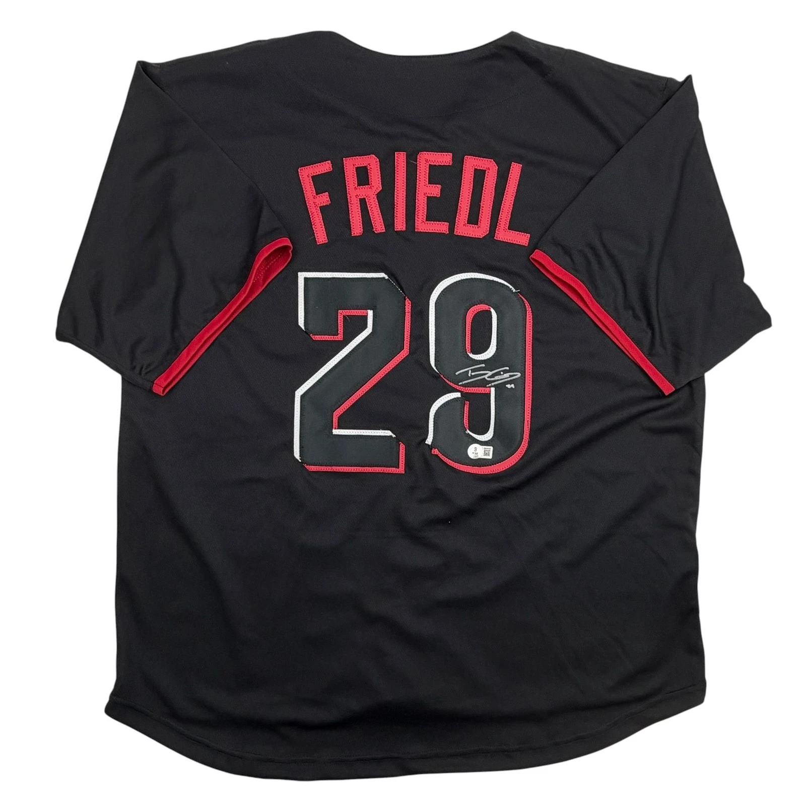 Autographed/Signed TJ Friedl Cincinnati Black City Connect Jersey Beckett COA
