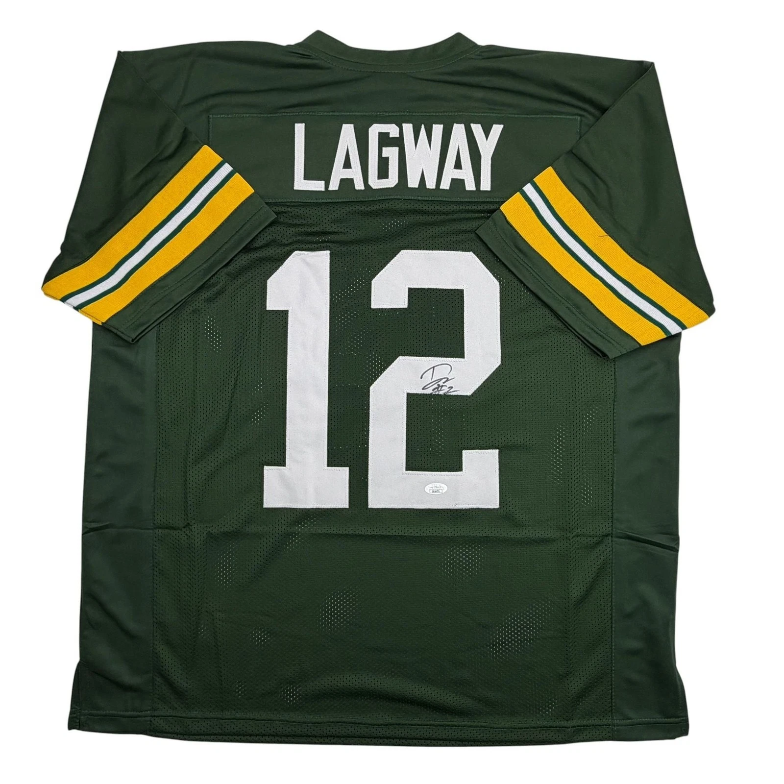 Autographed/Signed DJ Lagway Baylor Green College Football Jersey JSA COA