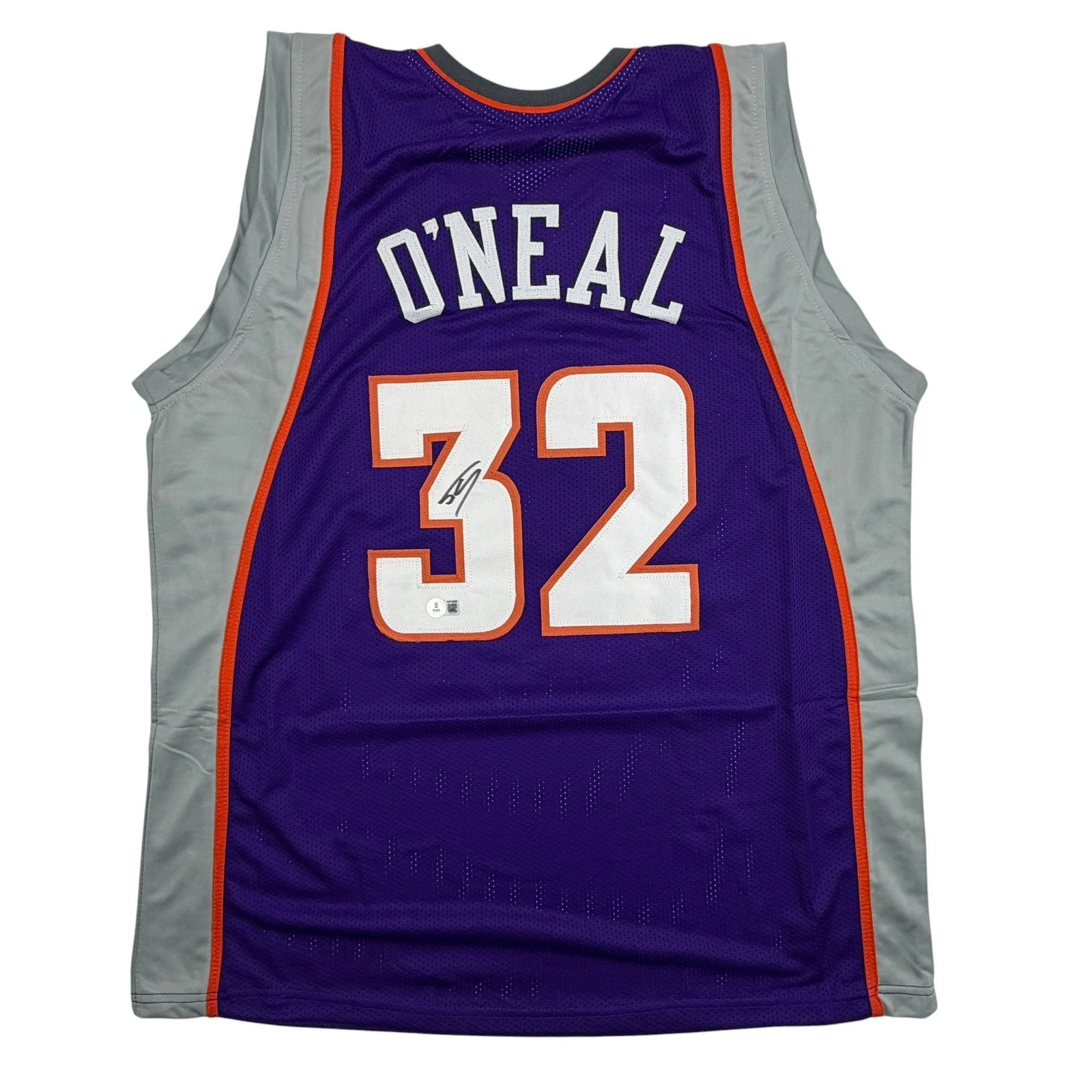 Autographed/Signed Shaquille Shaq O'Neal Phoenix Purple Jersey Beckett BAS COA