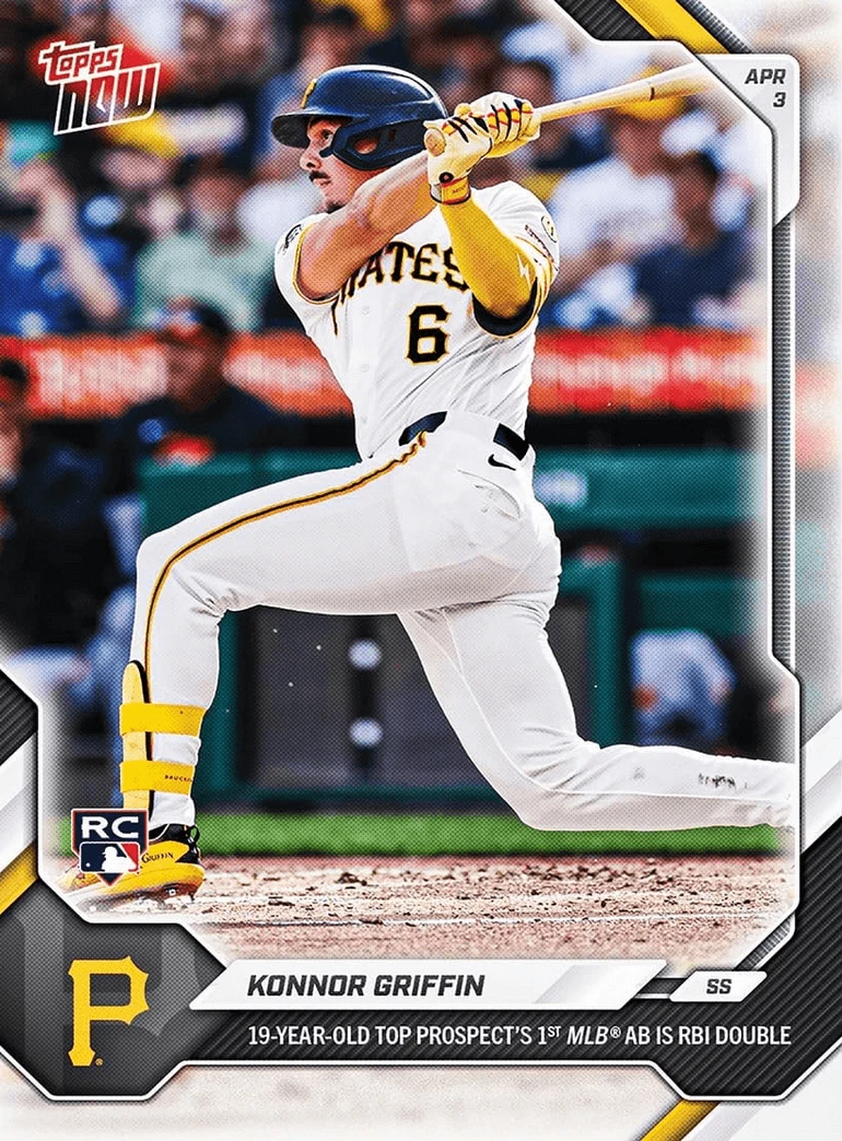 2026 Topps Now Konnor Griffin #49 Pittsburgh Pirates Rookie RC Baseball Card