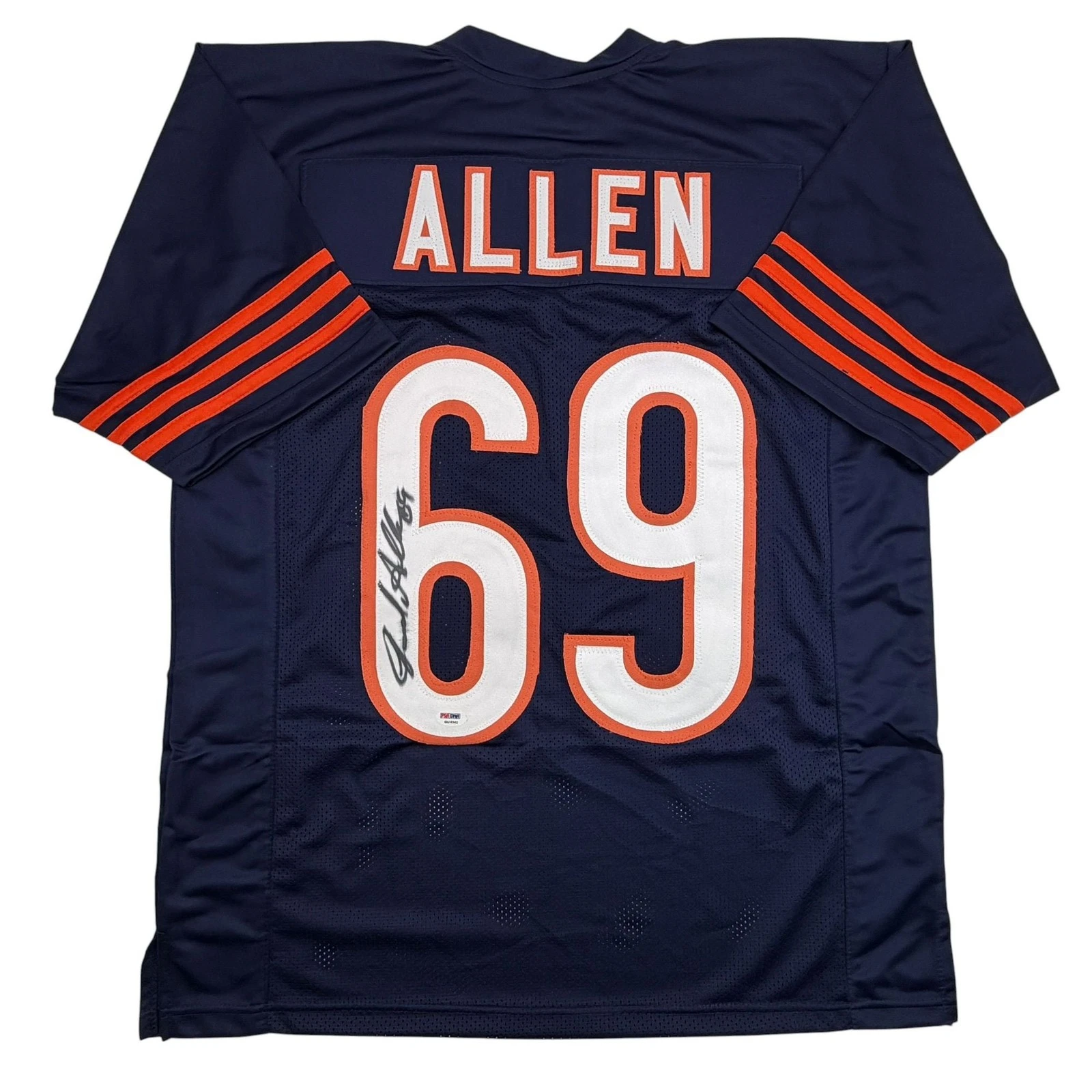 Autographed/Signed Jared Allen Chicago Blue Football Jersey PSA/DNA COA