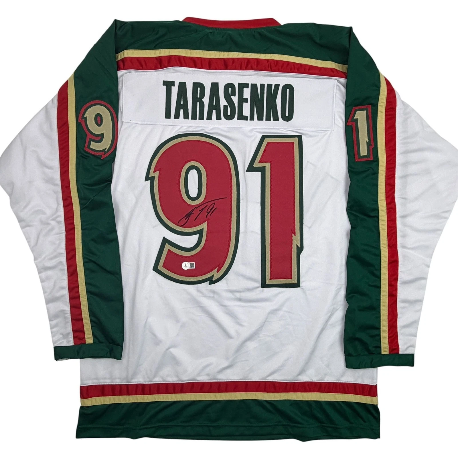 Autographed/Signed Vladimir Tarasenko Minnesota White Jersey Beckett BAS COA