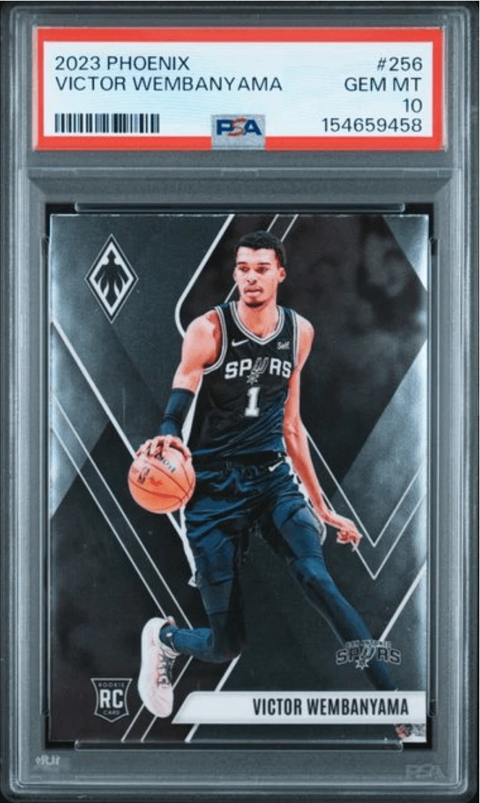 Graded 2023 Panini Phoenix Victor Wembanyama #256 Rookie RC Card PSA 10