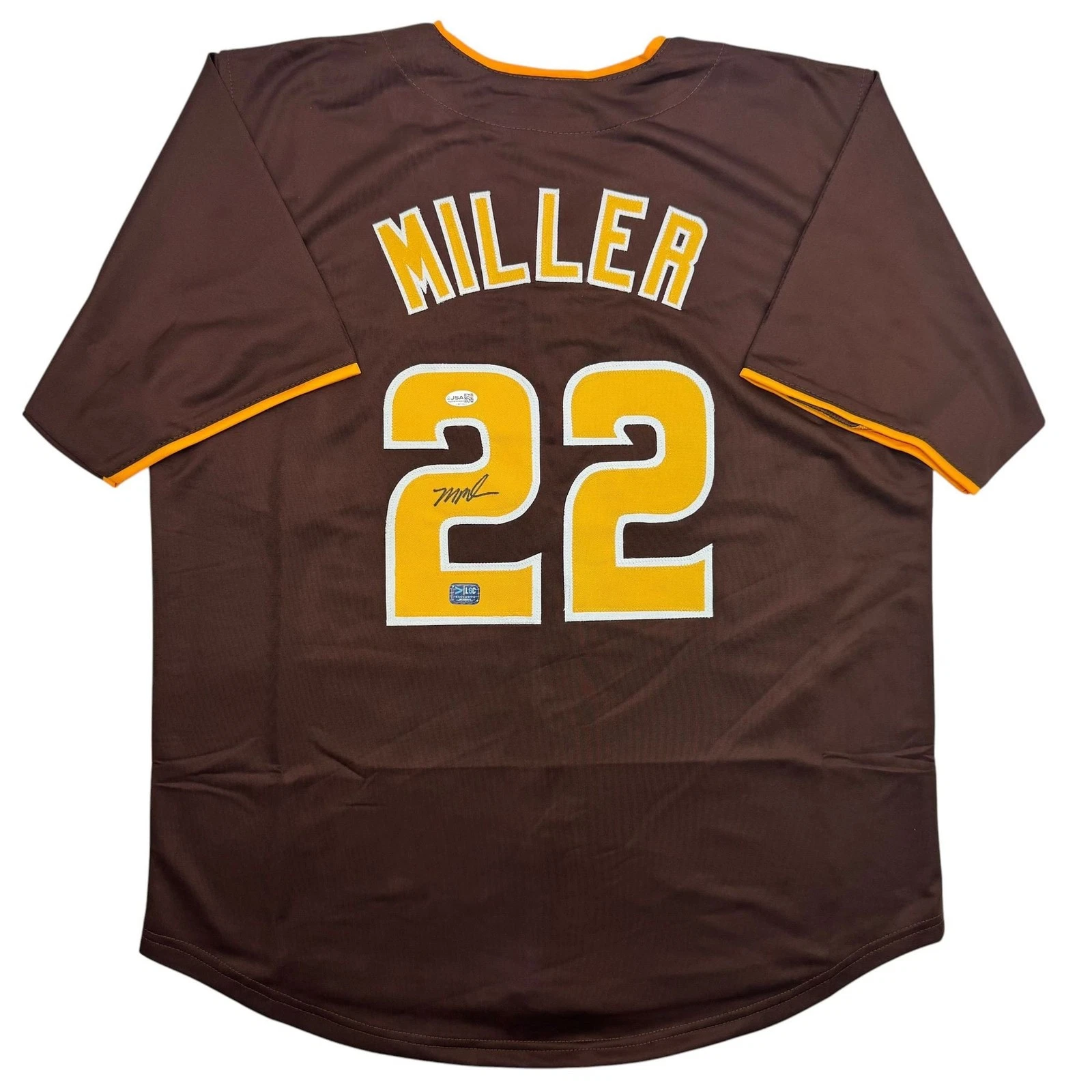 Autographed/Signed Mason Miller San Diego Brown Baseball Jersey JSA COA