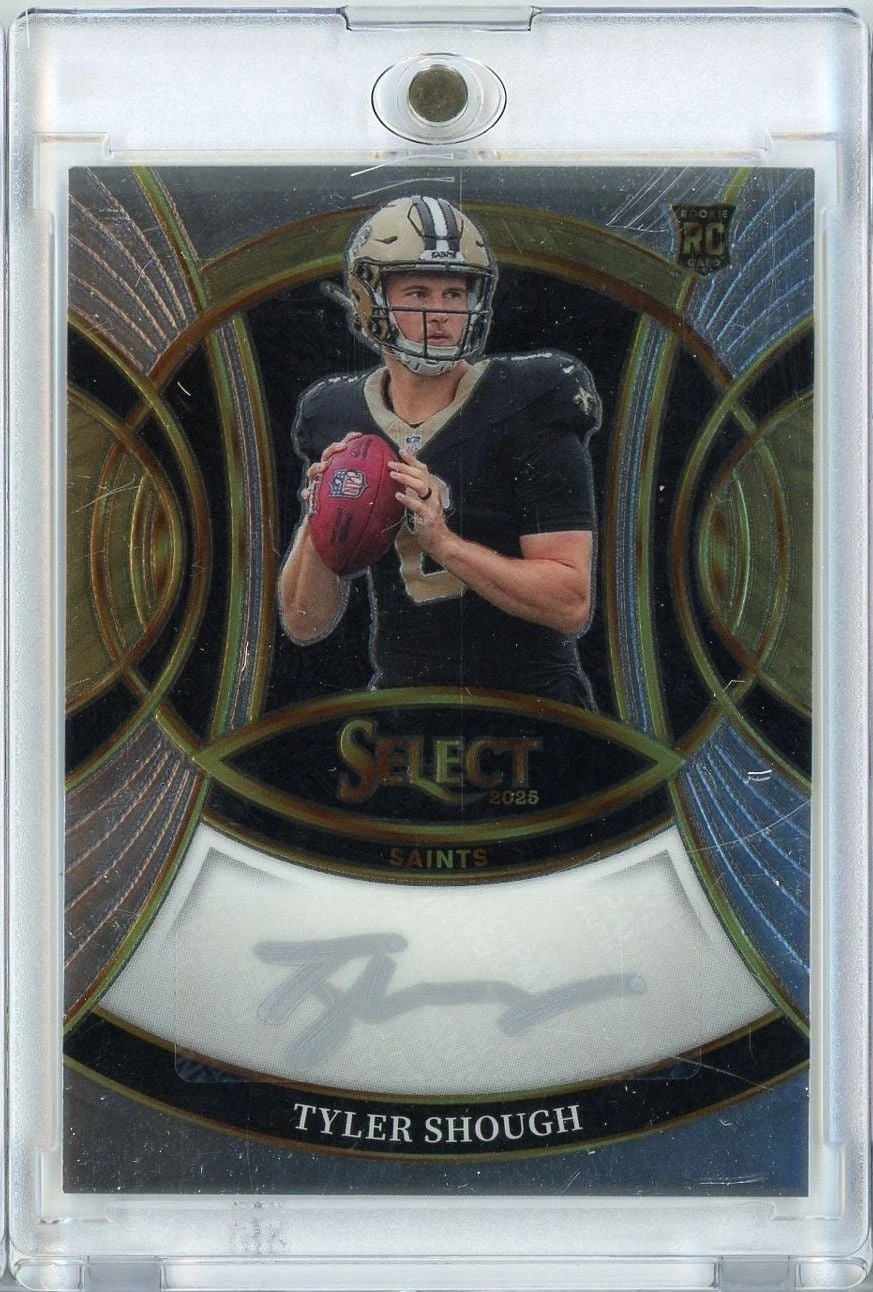 2025 Panini Select Tyler Shough #RSITSH Silver Ink Auto Rookie RC Football Card