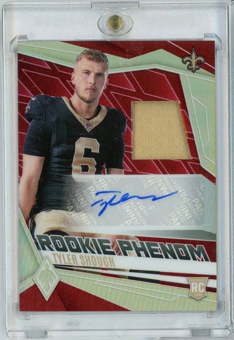 2025 Panini Phoenix Tyler Shough RPJTSH /99 Rookie Phenom Red RPA Auto RC