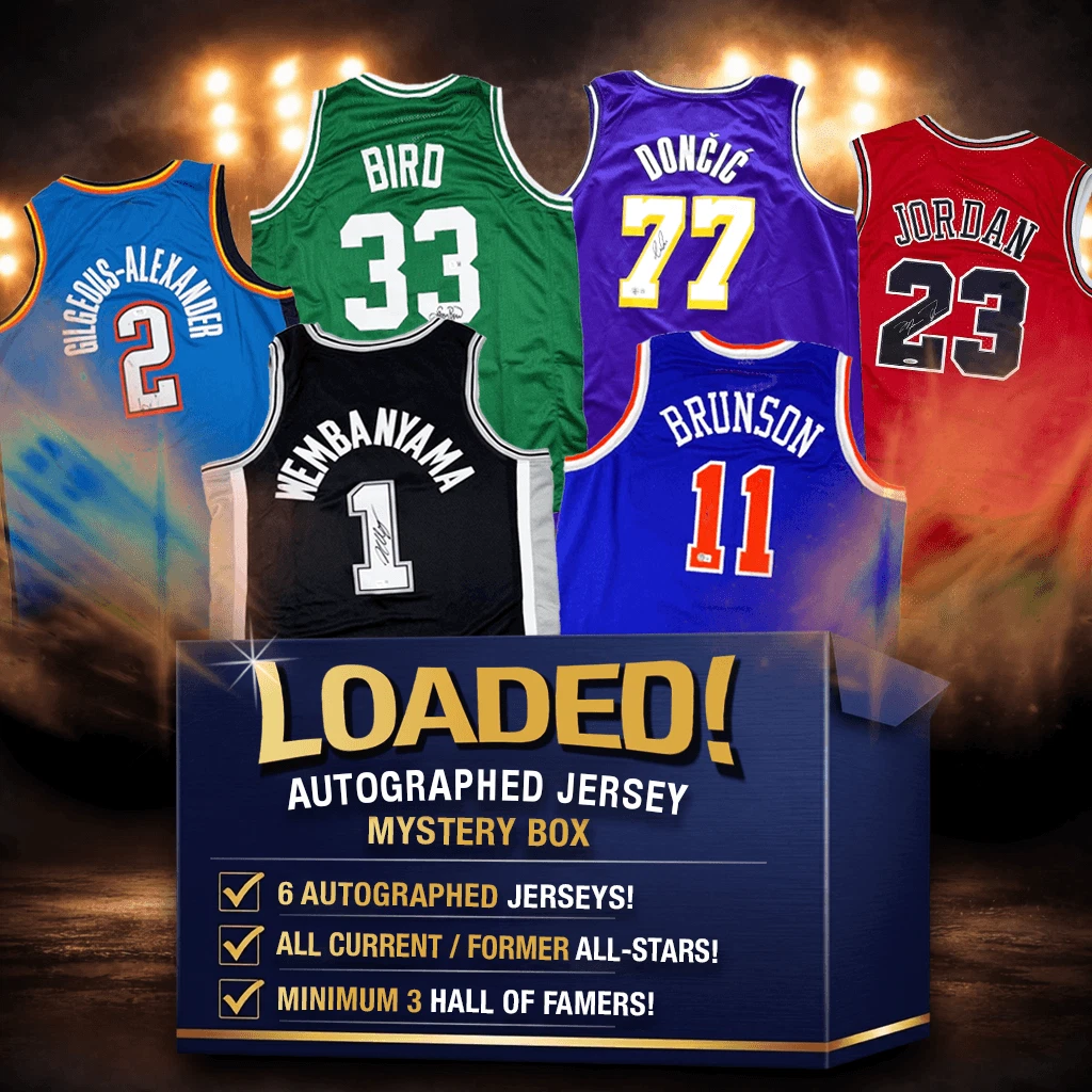 LOADED! Mystery Box 6x Autographed/Signed Basketball Jerseys PSA JSA or BAS COA