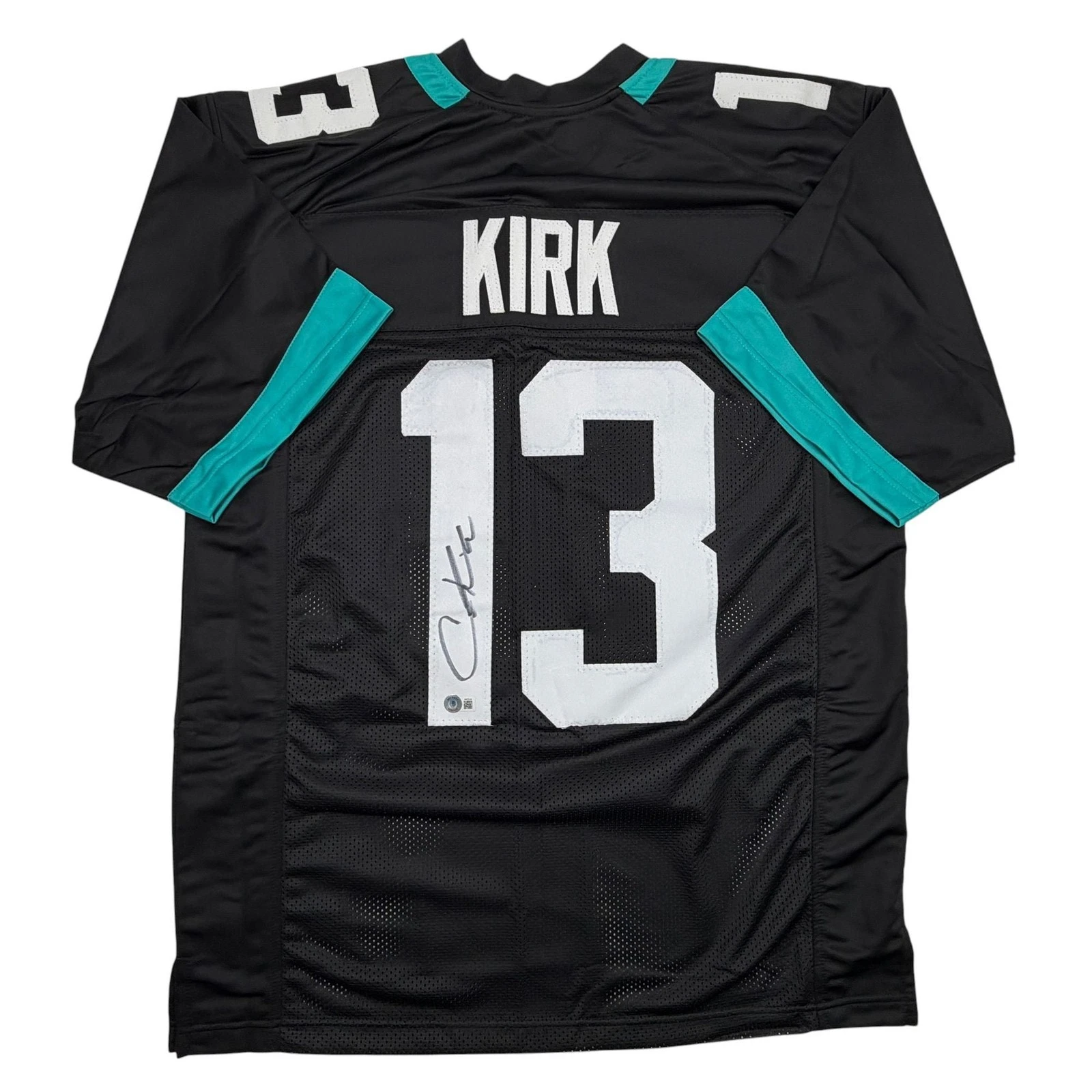 Autographed/Signed Christian Kirk Jacksonville Black Football Jersey Beckett COA