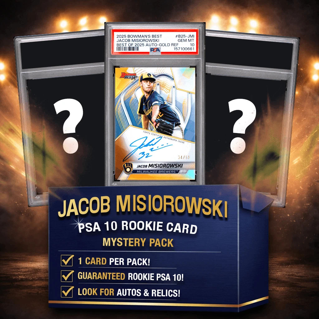 Jacob Misiorowski PSA 10 Graded Rookie Baseball Card Mystery Box