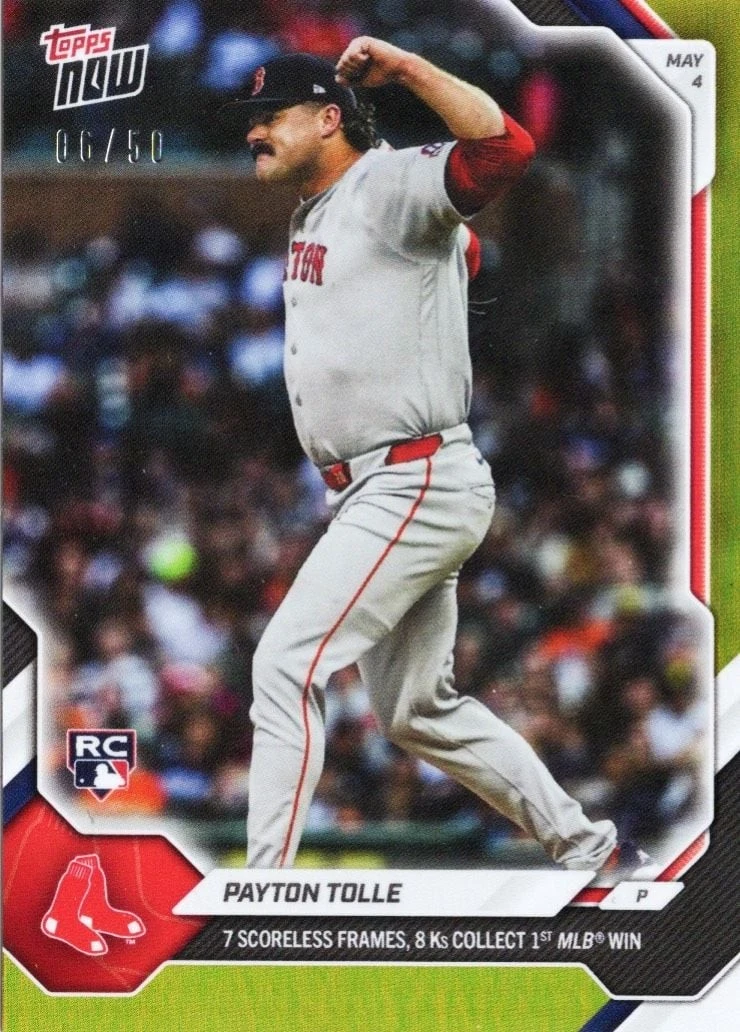 2026 Topps Now Payton Tolle #158 Gold Foil /50 Rookie RC Baseball Card