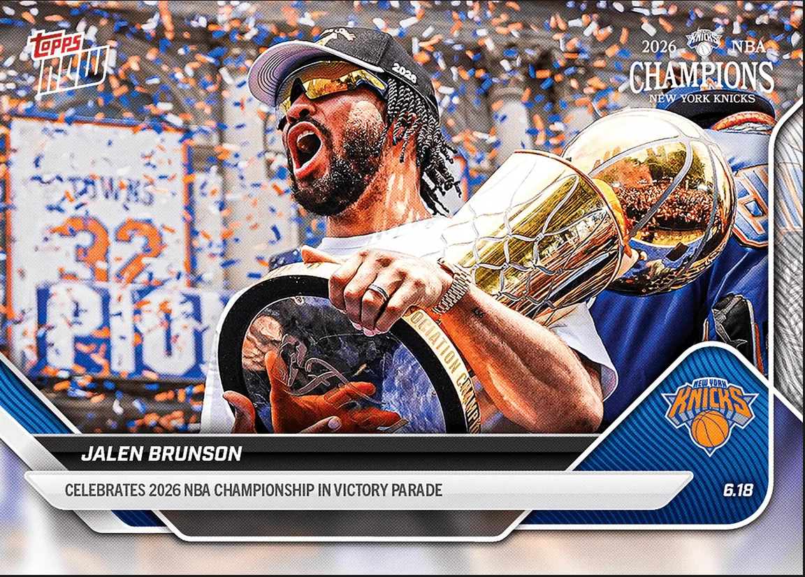 2025 Topps Now Jalen Brunson #OS1 New York Knicks Basketball Card