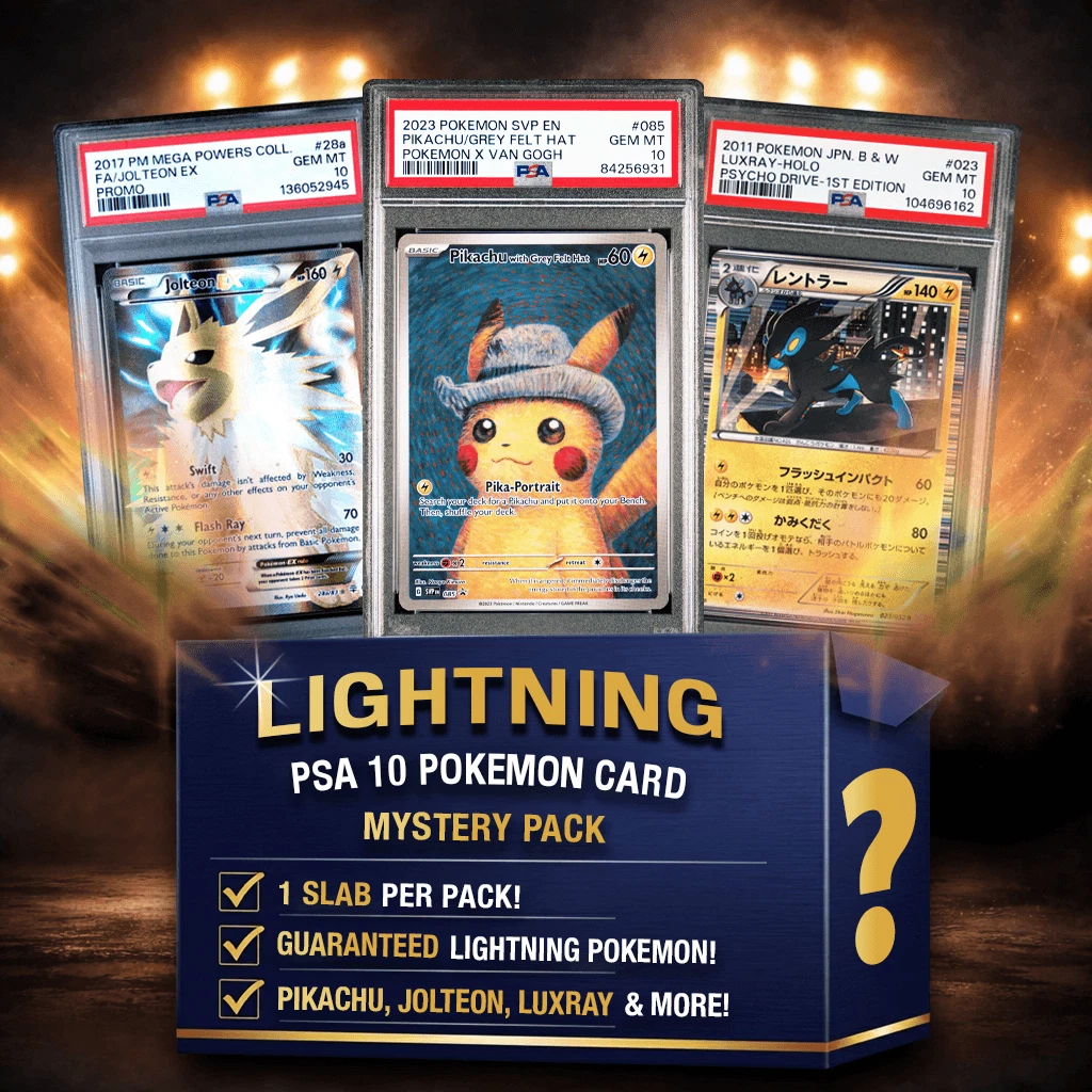 Lightning Energy Type Pokemon PSA 10 Graded Card Mystery Box Trading Card Game