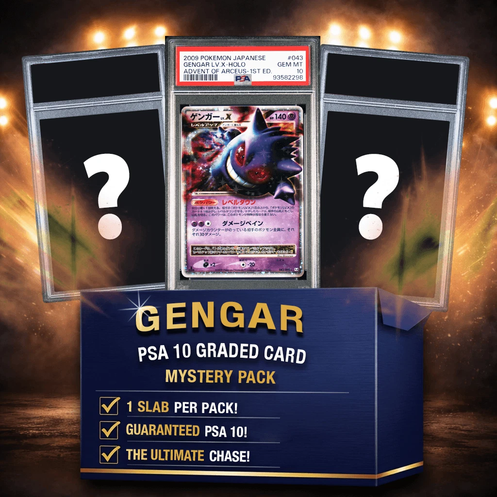 Gengar PSA 10 Graded PKM Card Mystery Box Trading Card Game