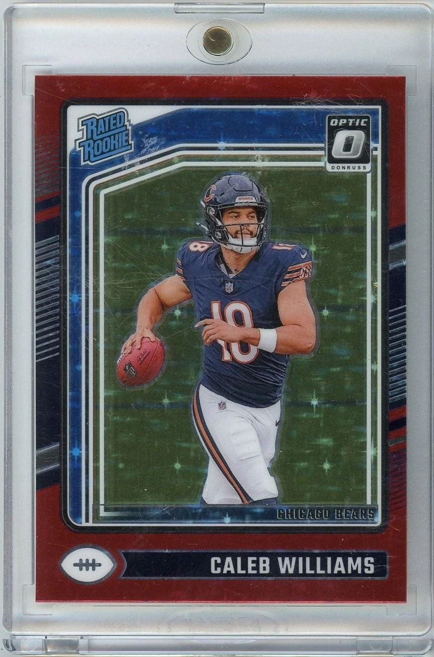 2024 Panini Donruss Optic Caleb Williams #201 Red Stars Rookie RC Football Card