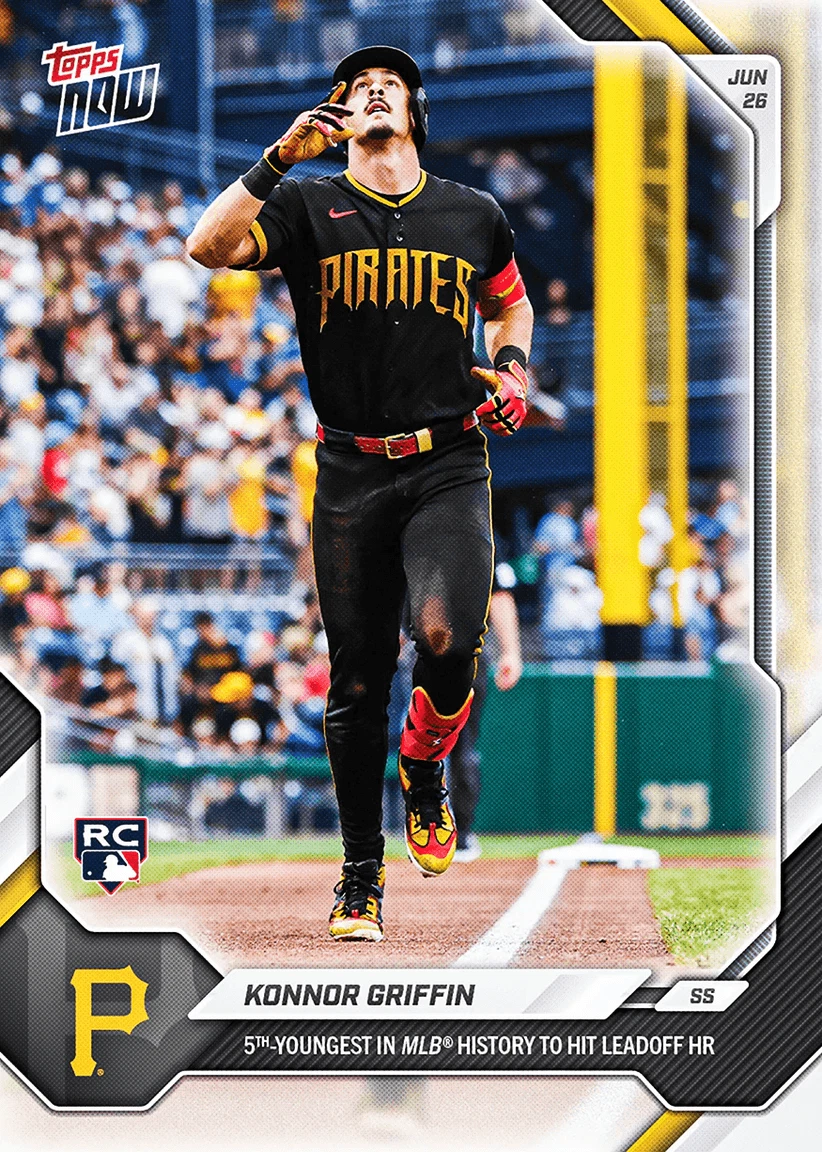 2026 Topps Now Konnor Griffin #379 Pittsburgh Pirates Rookie Baseball Card