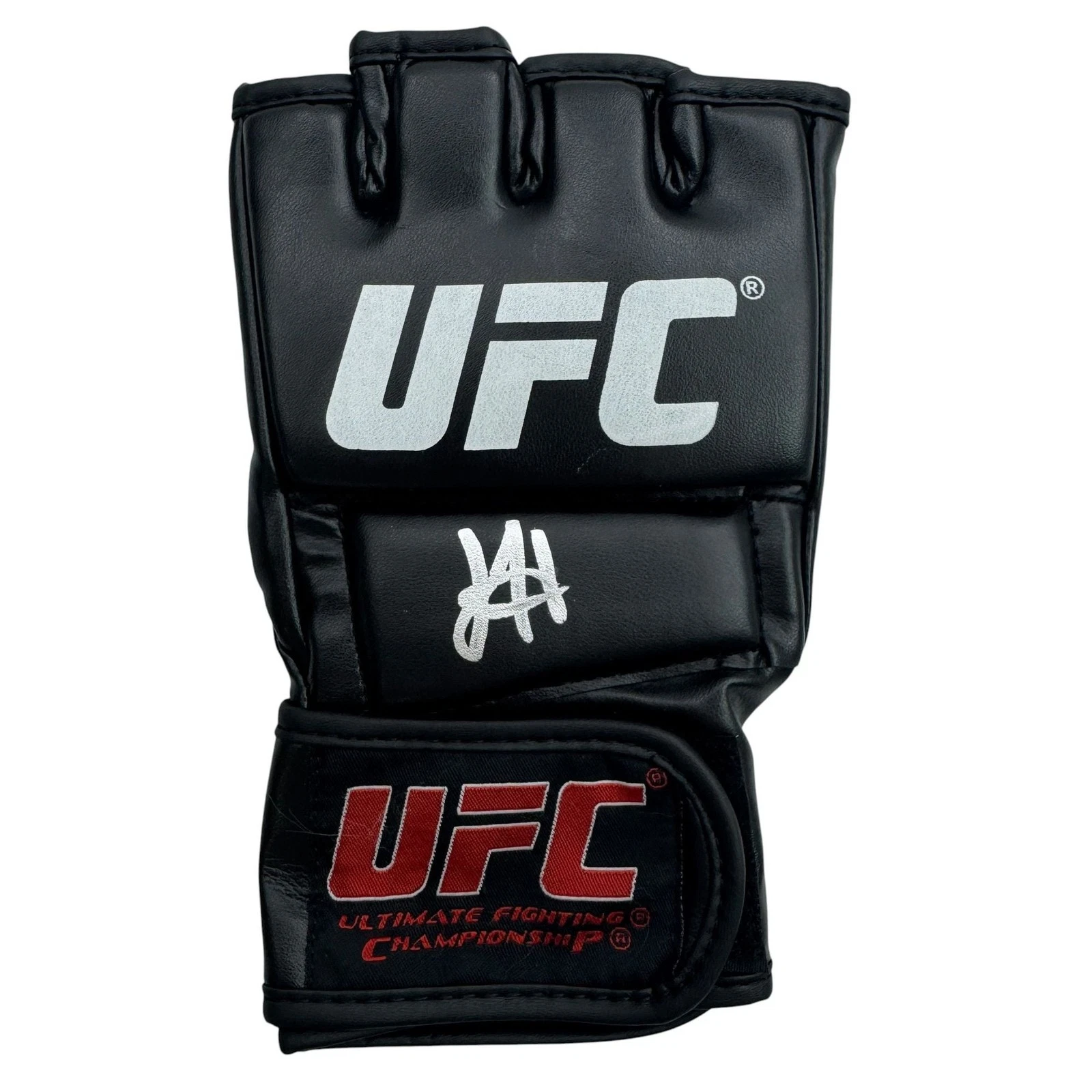 Autographed/Signed Josh Hokit Fighting UFC MMA Black Glove JSA COA