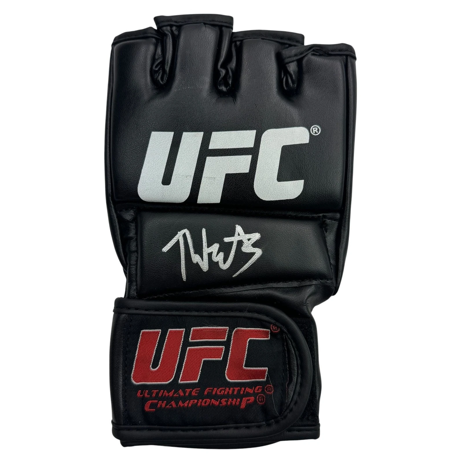 Autographed/Signed Terrance McKinney Fighting UFC MMA Black Glove JSA COA