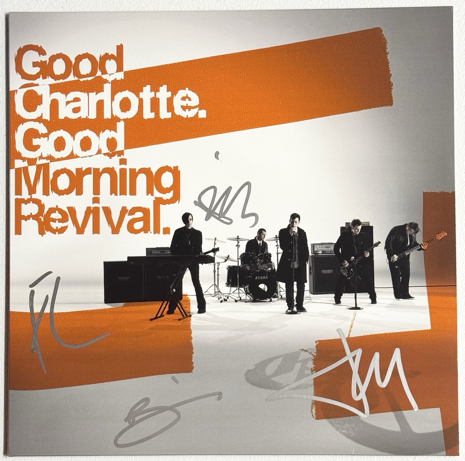 Good Charlotte Signed “Good Morning Revival” Vinyl LP JSA COA Full Band