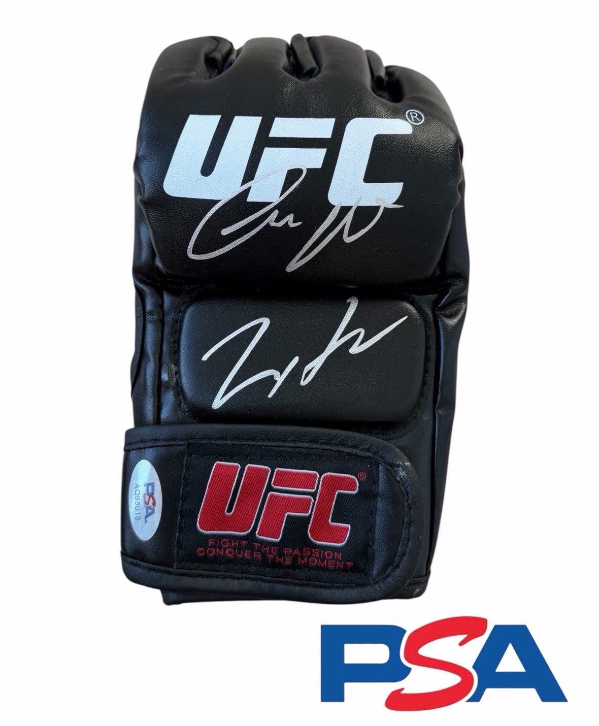 Conor McGregor & Max Holloway Dual Signed UFC 329 Fight Glove PSA/DNA AUTO