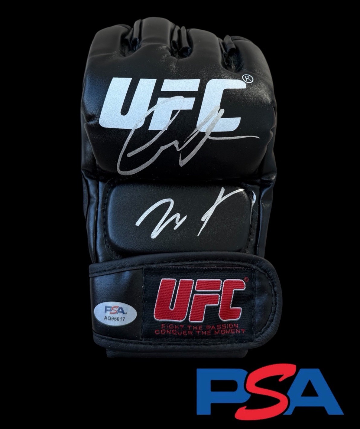 Conor McGregor & Max Holloway Dual Signed UFC 329 Fight Glove PSA/DNA AUTO