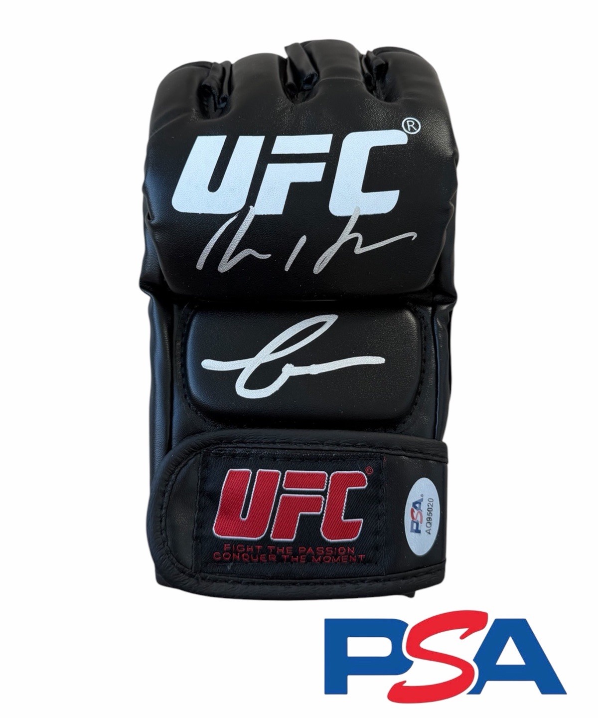Conor McGregor & Max Holloway Dual Signed UFC 329 Fight Glove PSA/DNA AUTO