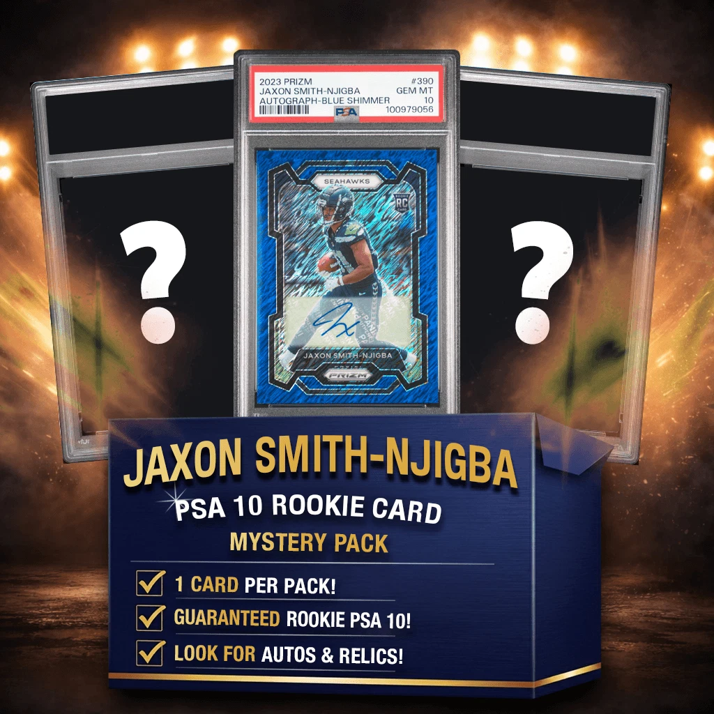 Jaxon Smith-Njigba PSA 10 Graded Rookie Football Card Mystery Box