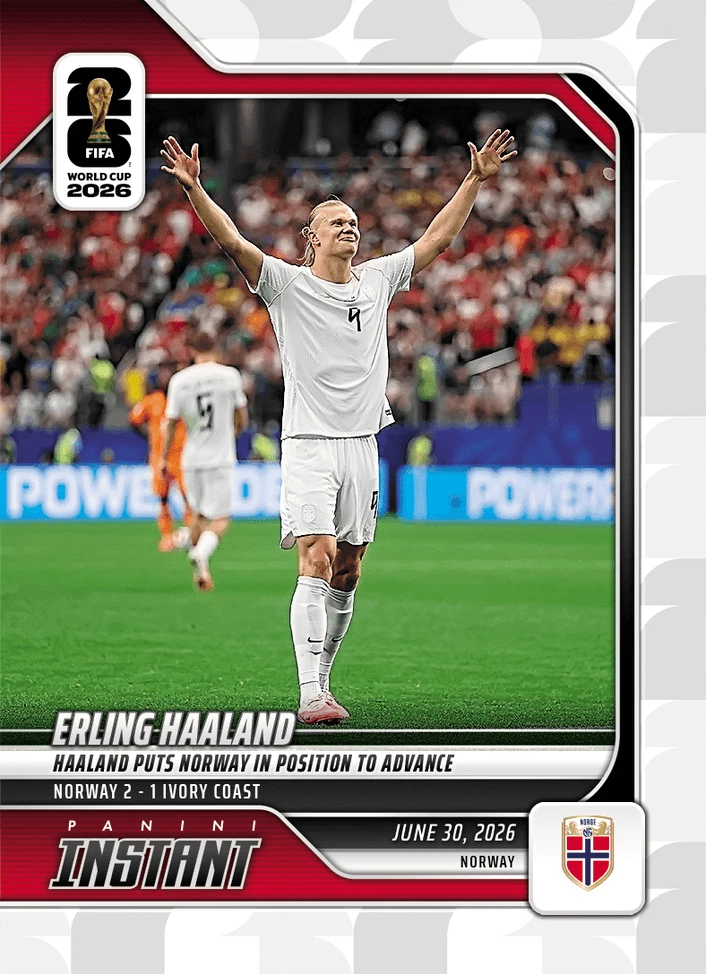 2026 Panini Instant FIFA World Cup Erling Haaland #175 Norway Soccer Card