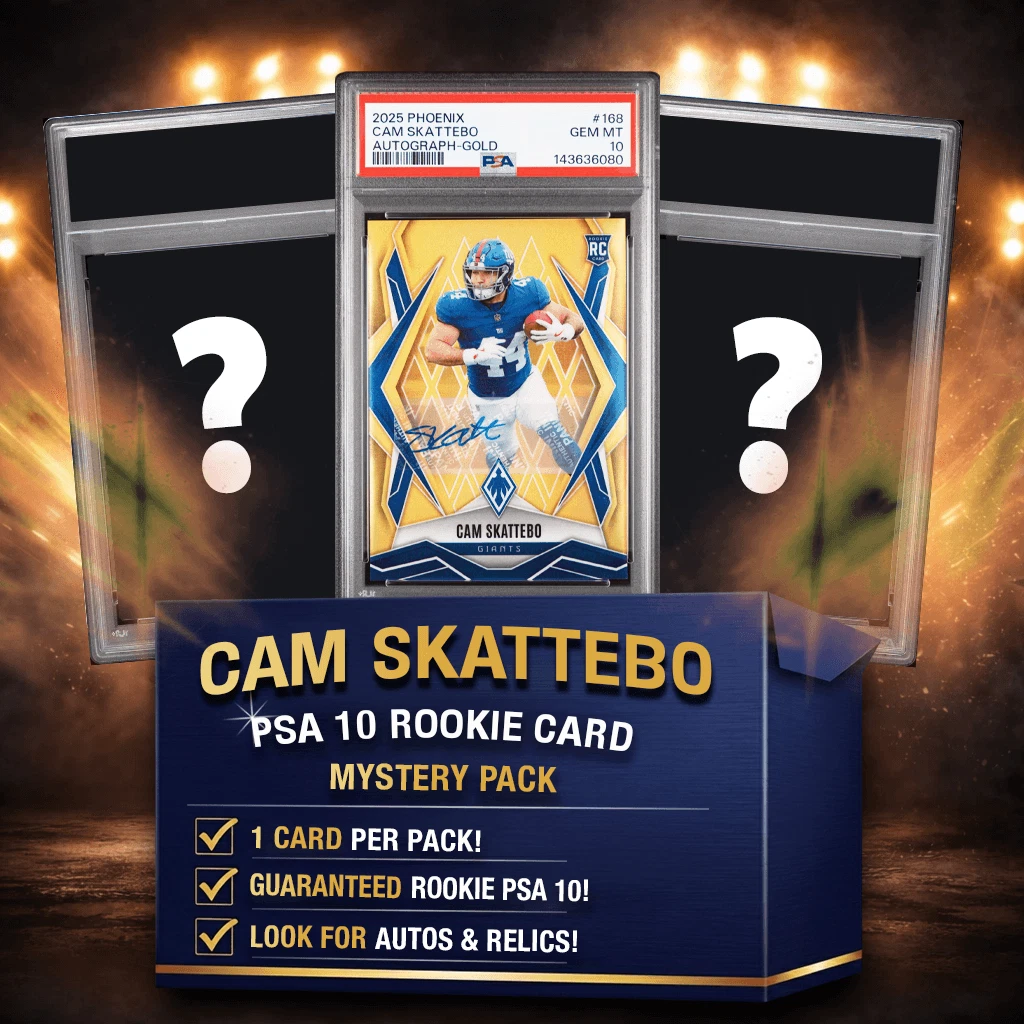 Cam Skattebo PSA 10 Graded Rookie Football Card Mystery Box