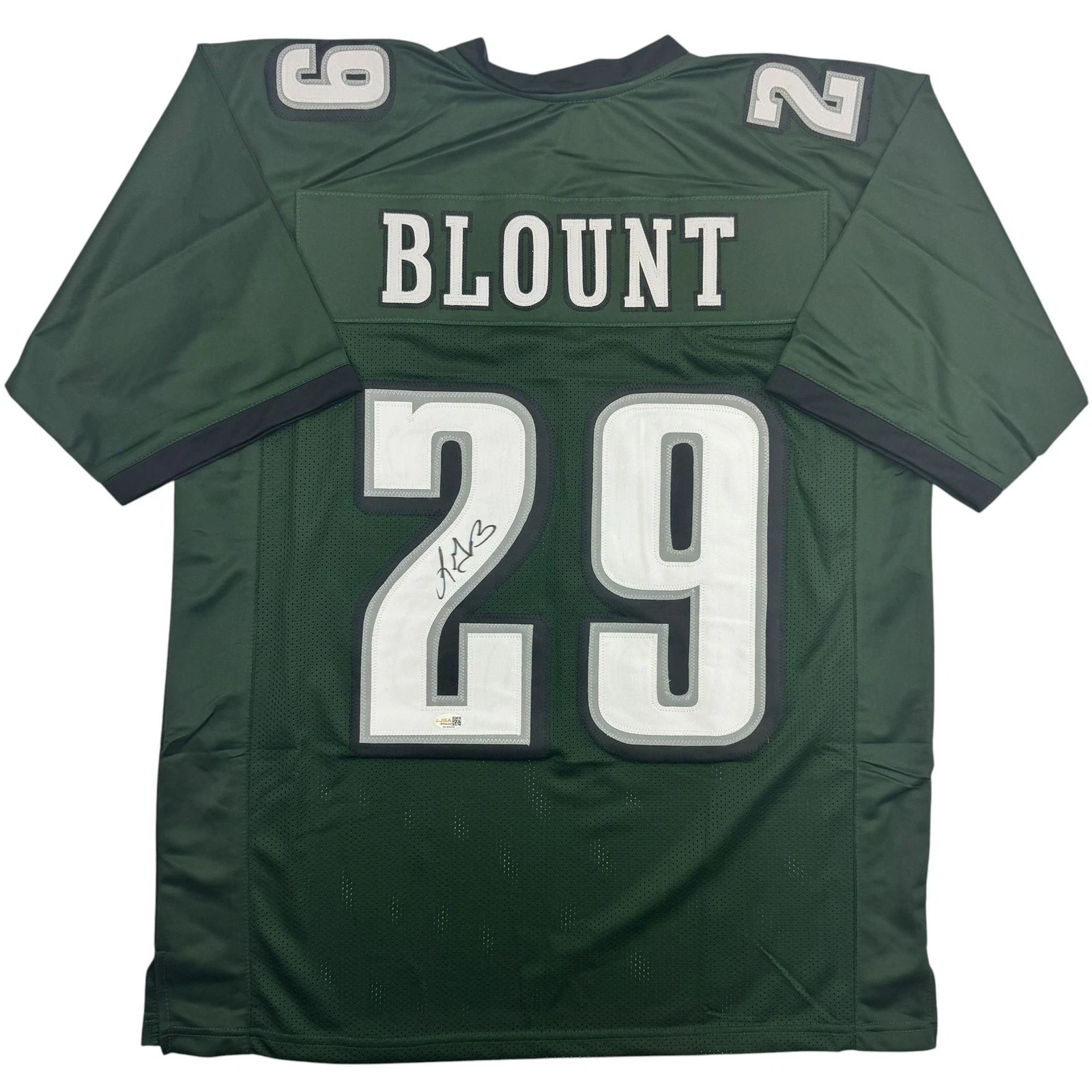 Autographed/Signed LeGarrette Blount Philadelphia Green Jersey JSA COA