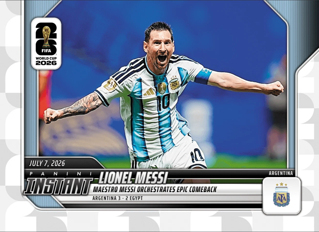 2026 Panini Instant FIFA World Cup Lionel Messi #217 Argentina Soccer Card