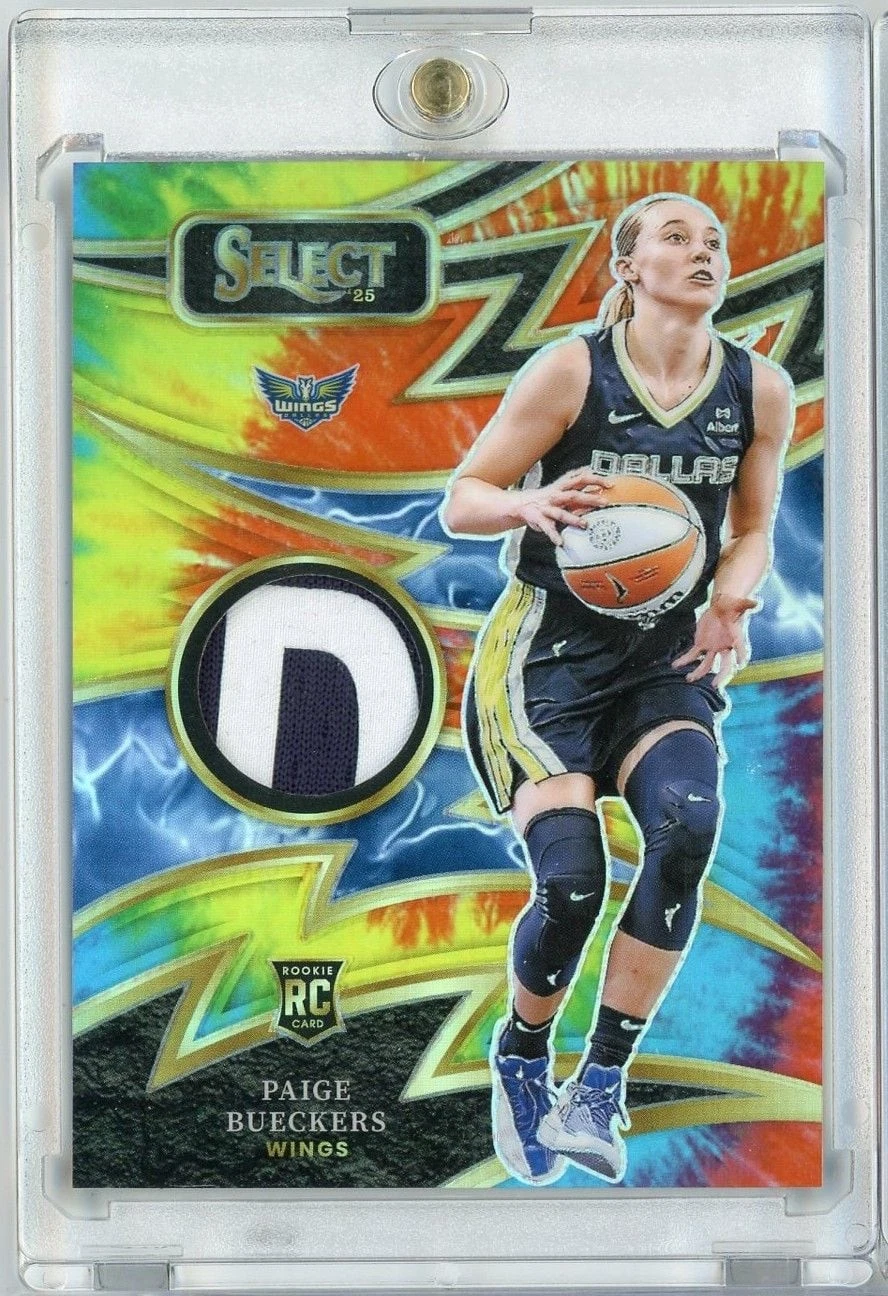 2025 Panini Select WNBA Paige Bueckers #SPPB Tie Dye Sparks Relic /25 RC