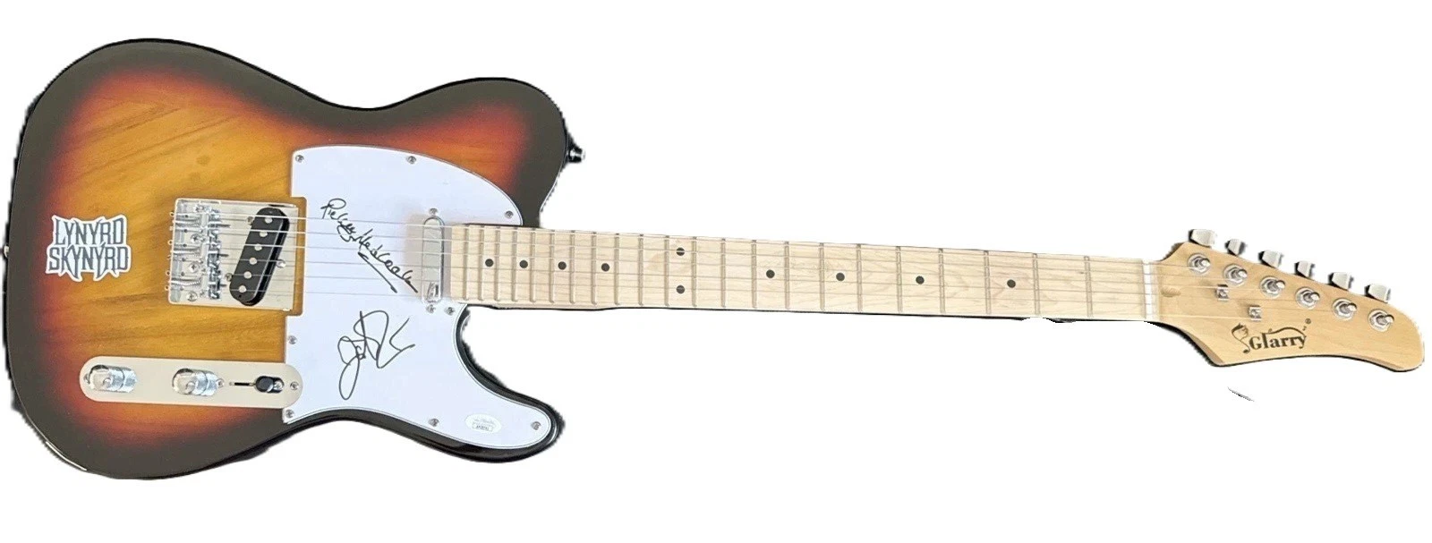 Johnny Van Zant Rickey Medlock Dual Signed Guitar Lynyrd Skynyrd JSA COA