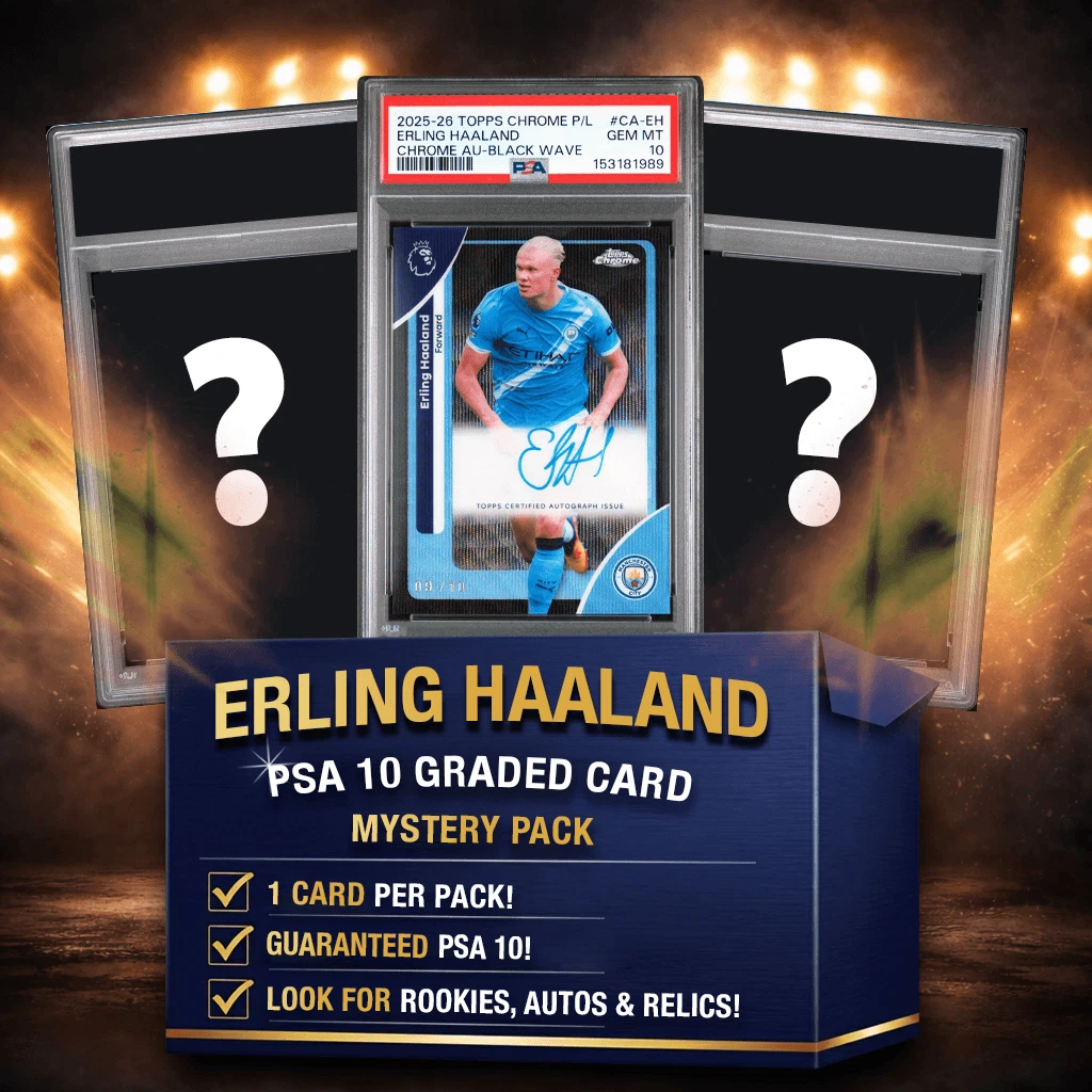 Erling Haaland PSA 10 Graded Soccer Card Mystery Box