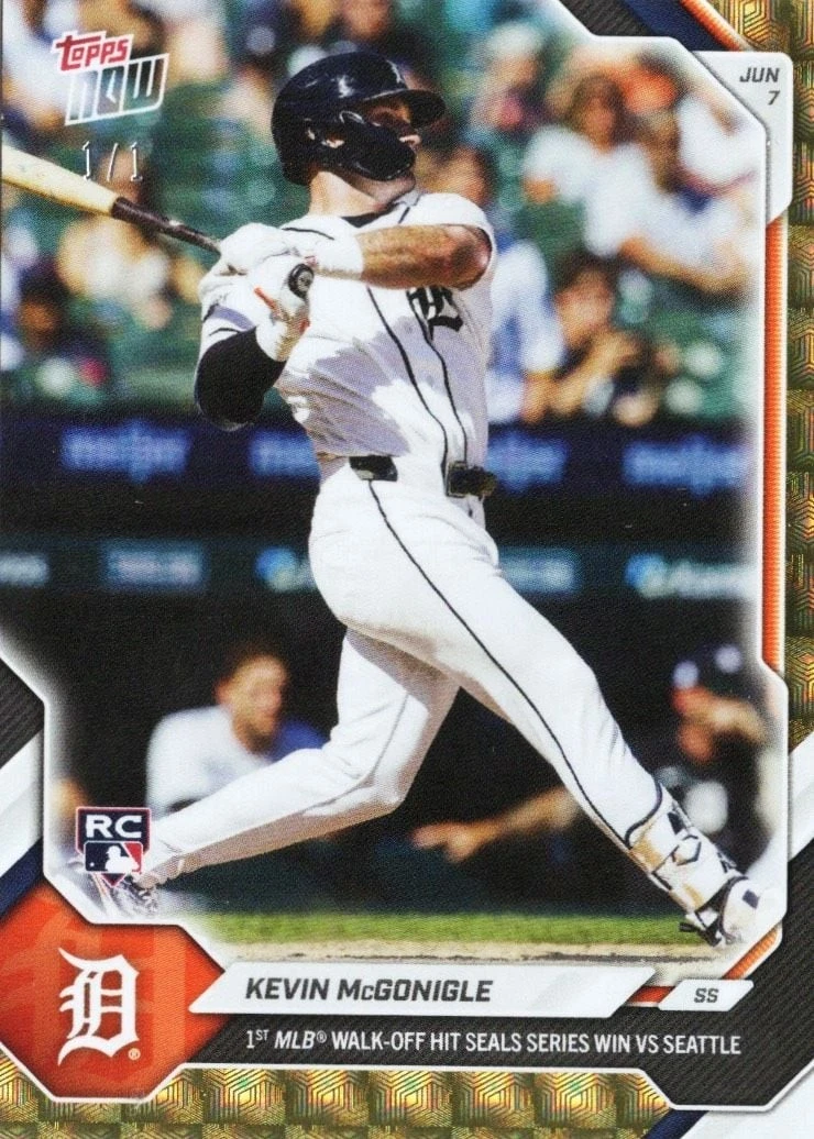 2026 Topps Now Kevin McGonigle #302 Foilfractor 1/1 Rookie RC Baseball Card