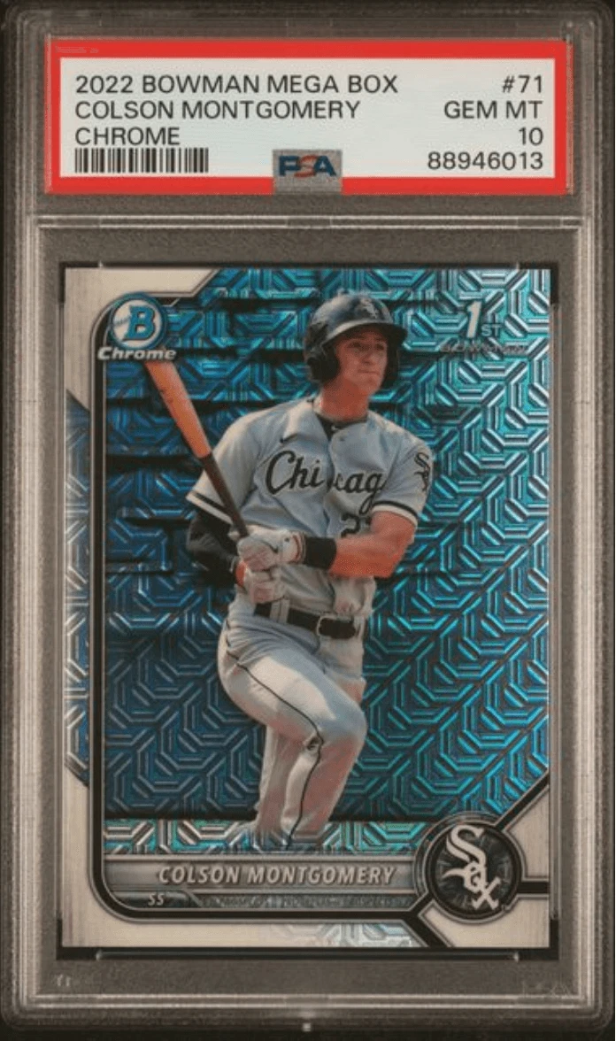 Graded 2022 Bowman MB Colson Montgomery #71 Chrome RC Baseball Card PSA 10
