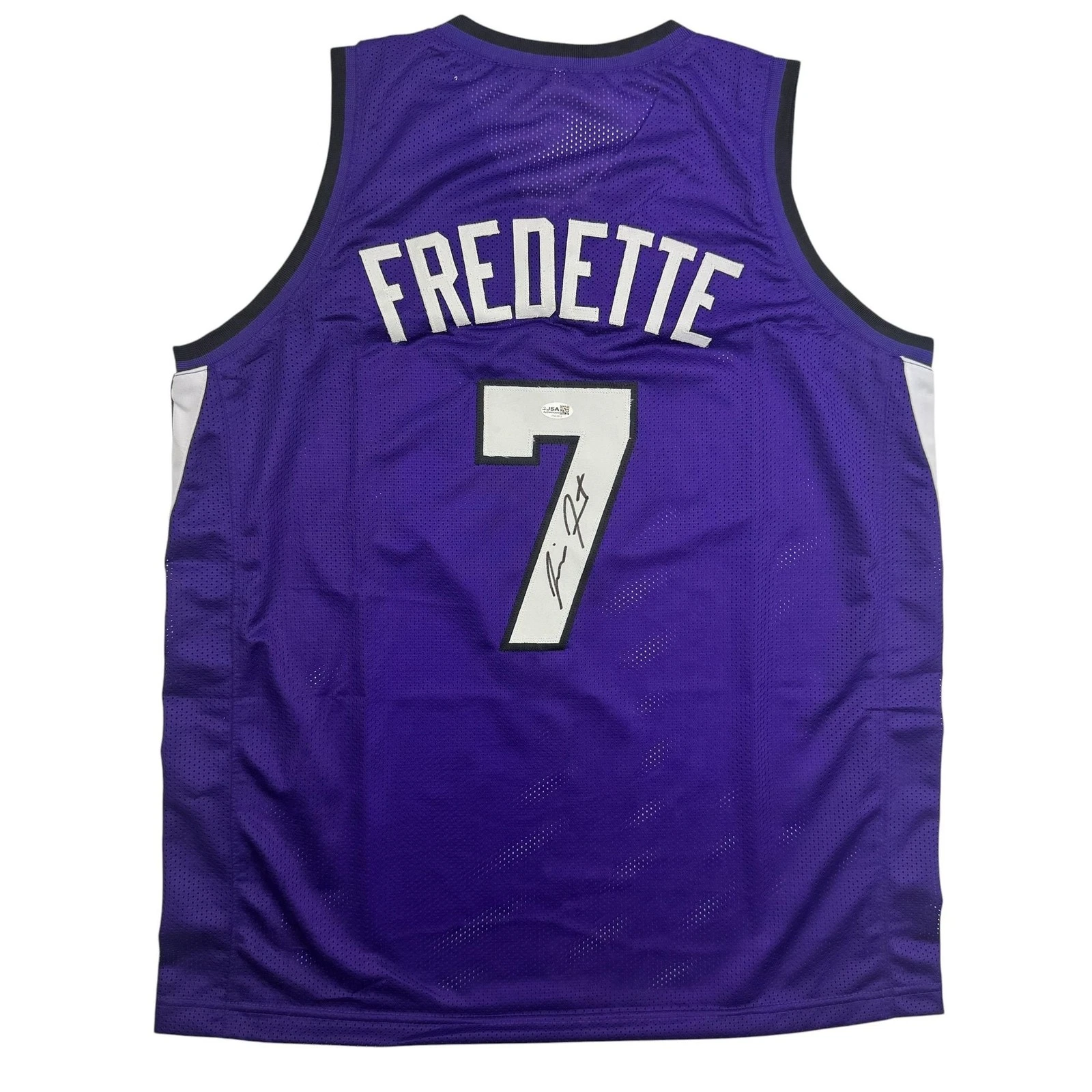 Autographed/Signed Jimmer Fredette Sacramento Purple Jersey JSA COA
