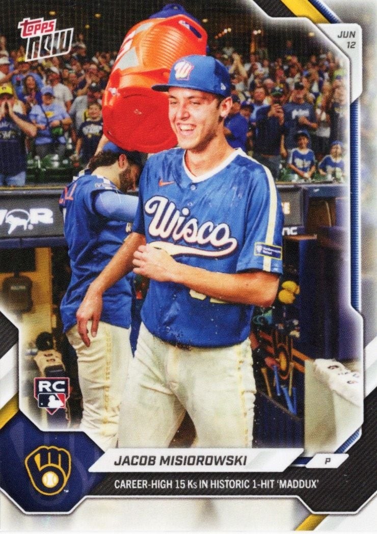 2026 Topps Now Jacob Misiorowski #325SP Rookie Baseball Card