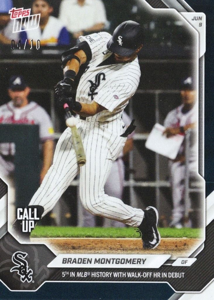 2026 Topps Now Braden Montgomery #311 Black Foil /10 Rookie Baseball Card