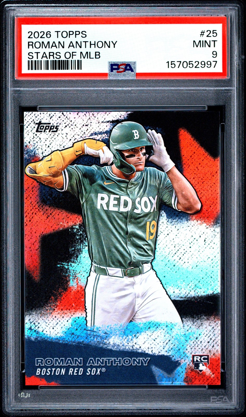 Graded 2026 Topps Roman Anthony #SMLB25 Stars of MLB Rookie RC Card PSA 9